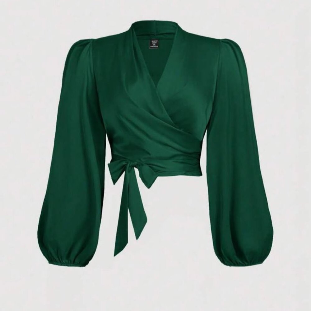 SHEIN Women’s Wrap Blouse | Medium | NWOT